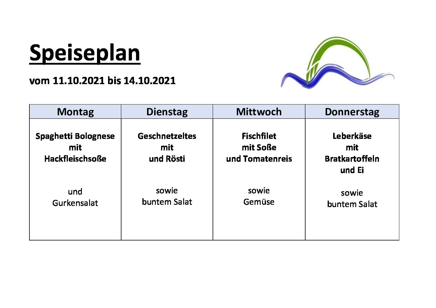 Speiseplan Oho KW 41, 2021-10-05