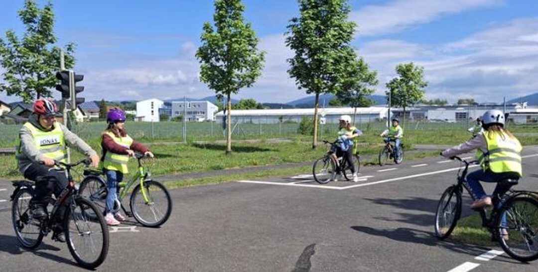 Fahrradprüfung der Klasse 3-4