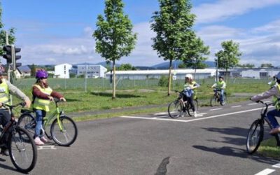 Fahrradprüfung der Klasse 3-4